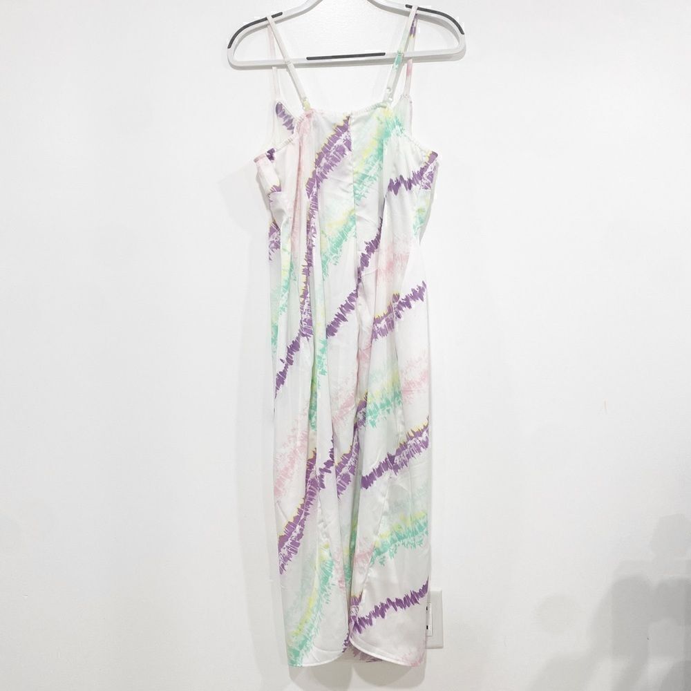 NWT lane Bryant v-neck cami slip dress tie dye - Picture 5 of 5
